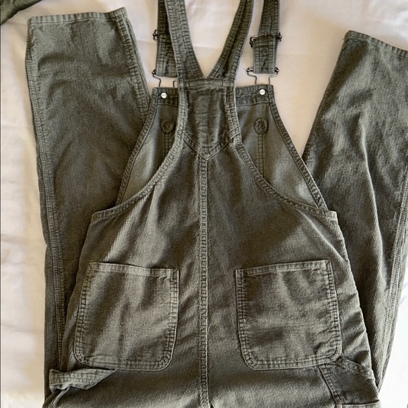 Vans Olive Green Corduroy Overalls - Picture 3 of 3